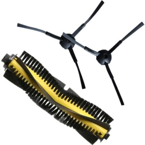 2* Side Brush + 1* robot Main Brushes kit for kitfort kt-520 kt520 Robotic Vacuum Cleaner Brush Parts Accessories