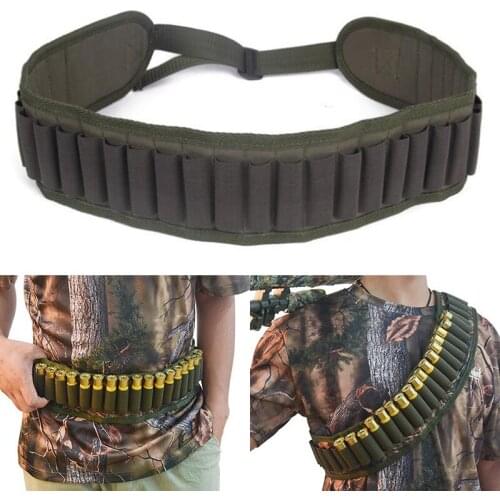 30 Tactical 12 Gauge Bandolier Shotgun Sling Ammo Bullet Cartridge Bandolier Belt M1887 Remington M870 XM1014 Hunting Accessory