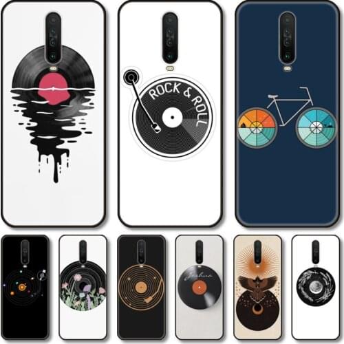 The disc S feeling Phone Case For XiaoMi Redmi Note 10S 9S 8 7 6 T Pro Black Cover Silicone Back TPU