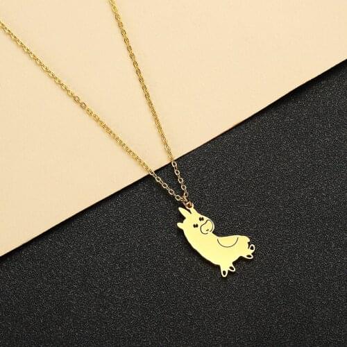 Cxwind Lovely Unicorn Alpaca Pendant Necklace for Kid Girls Children Gift Best Friends Friendship Animal Charm Necklaces Jewelry