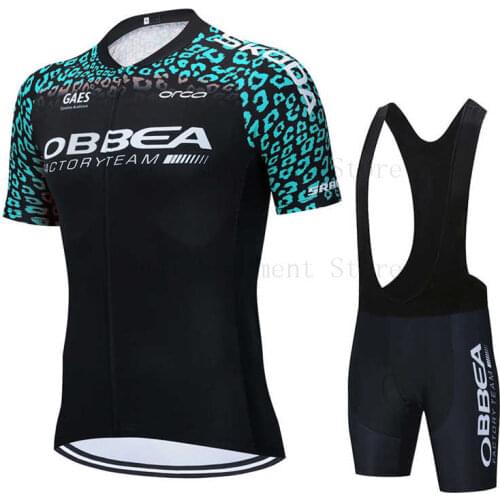 Cycling Jersey Set Orbeaful Team Summer Men Cycling Set Racing Bicycle Clothing Suit Breathable Mountain Bike Clothes Sportwears