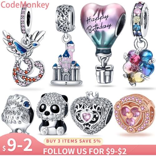 Hot Sale 925 Sterling Silver Original Zircon Series Charm&Beads Fit Original 3mm Bracelet For Women Birthday Fashion Jewelry Gif