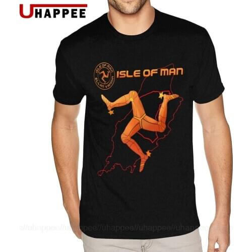 Motorcycle Isle Of Man TT Logo Tee Mens 3-6XL Short Sleeves Yellow O Neck Shirts