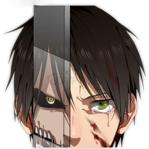 Attack on Titan Anime Peeking Car Sticker Window Car Truck Art Vinyl Decal High Quality KK Vinyl Cover Scratches PVC 10cm