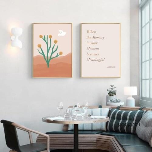 Fruit Animal Plant Letter Nordic Simple Abstract Boho Posters Prints Canvas Painting Wall Art Picture for Living Room Home Decor