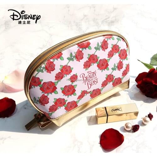 Disney New Products 2021 Fashion Womens Large Capacity Shell Bag Retro Makeup Storage Cosmetic Bag Spot Wholesale