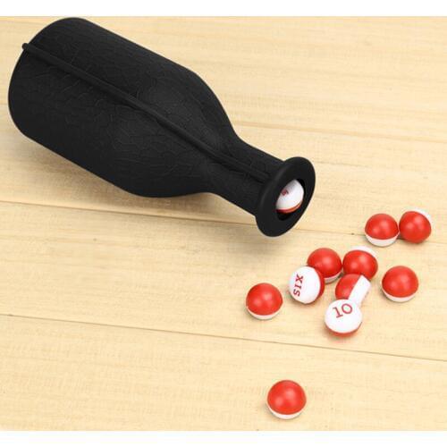 New Arrive 1 Set Billiard Game Kelly Pool Shaker Bottle With Standard Set Of 16 Numbered Tally Balls Peas Billiard Accessories