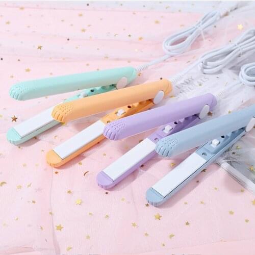 New Mini Hair Straightener Curling hair clipper Hair Crimper Curling Iron curly hair iron Hair Straightener Brush Flat Iron