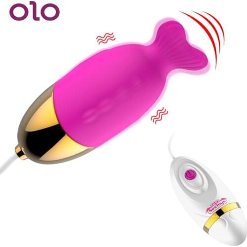 OLO 12 Speed Powerful Vibrating Egg Tounge Licking Vibrator Clitoris Stimulator G Spot Massager Remote Control Sex Toy for Women