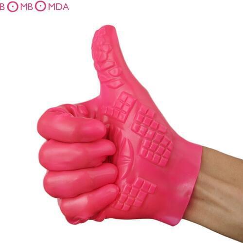 Sex Gloves Male Female Masturbation Breast Nipple Vagina Massage Glove Adult Games Flirting Sex Products Sex Toys for Woman Men