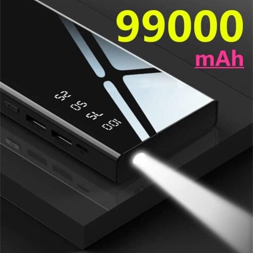 Power bank 99000mAh fast charging power bank, used for laptop external battery charger, used for iPhone Samsung Xiaomi