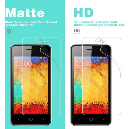 HD Clear Glossy Film For ZTE Avid Plus Z828 Trio Z831 Axon 7 MAX Mini 7s Lux BA602 Dlux E01 AF3 Anti-Scratches matte Screen Film