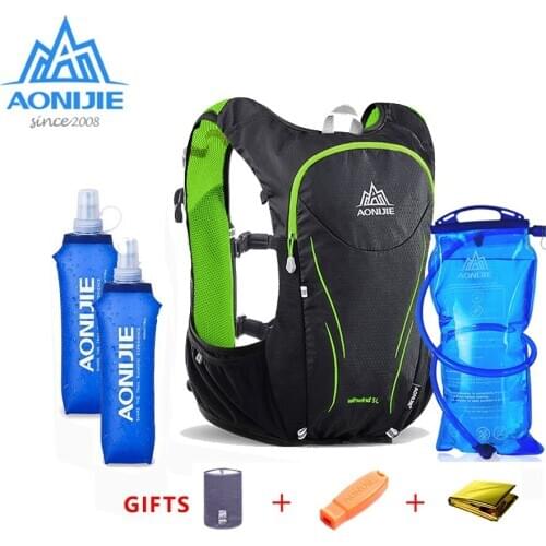 AONIJIE 5L Backpack Outdoor Sports Women Men Marathon Hydration Vest Pack C928 For Cycling Hiking Water Bag