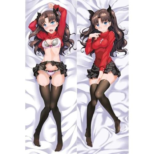 Sexy New Japanese Anime Rin Tohsaka Fate Stay Night Zero Throw Otaku Dakimakura Gifts Bedding Hugging Body Pillow Case 150x50 CM