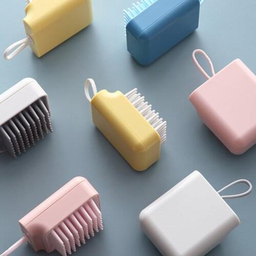 Pet Bath Brush Rubber Comb Hair Hampoo Massage Bath Brush Pet Hair Remover Soft Comfortable Pet Grooming for Cat and Dogs