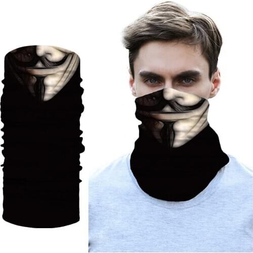 Outdoor Sports Sand Control Cycling Motorcycle Bandanas Neck Warmer Headband Scarfs Men Women Fishing 3D Bandana Headwear