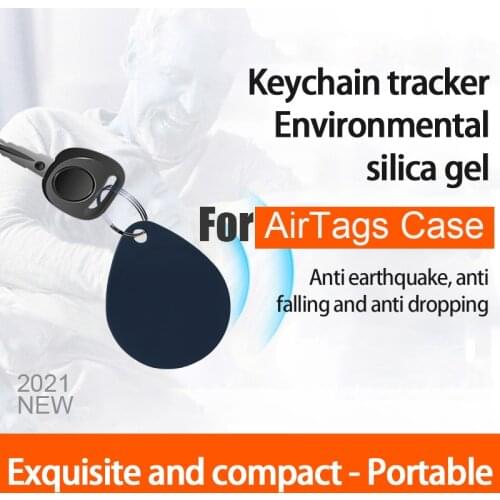 Protective Cover For Air Tag Location Tracker Silicone Anti-lost Device Keychain Protective Sleeve For Apple Airtag Case HOT
