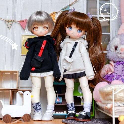 1/6 Fashion Doll Earphone Sweate Hoodies Accessories For Bjd Dolls Girls Doll Accessories Toy For Children