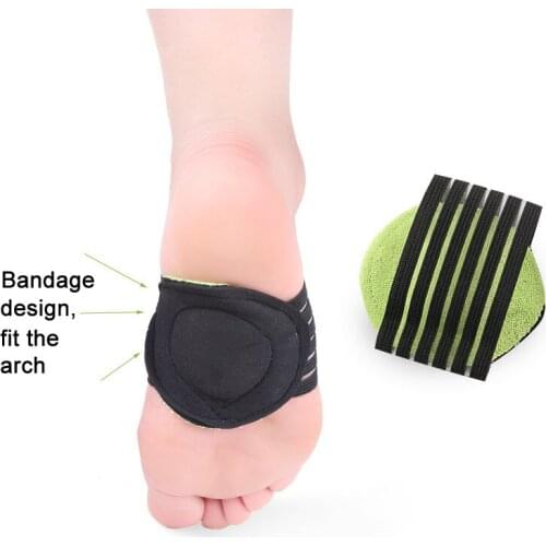 2Pieces=1Pair Thin Green And Black Arch Support Mat Flatfoot Pad Corrector Orthopedic Adjuster Half Insoles Cushion Breathable