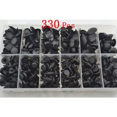 330pcs Set of Car Panel Clips Trim Mountings Pins Headliner Retainer Fastener Screws 1595864 388577S 6030441 W705589-S300