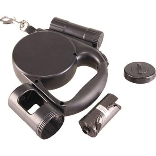 5m Durable Dog Leashes Automatic Retractable Nylon Rope Multi-Function Flashlight Poop Bag Dropshipping Extending Dog Belt Leash