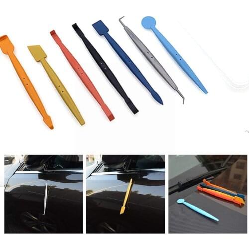 7pcs Vinyl Wrap Tools Carbon Fiber Car Stickers Film Car Squeegee Install Set Tools Magnetic Accessories Scraper Stick Car Y6U5