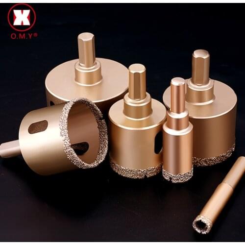 Diamond brazing bit drill bit Dry/wet drilling resistant marble tile material Ceramic tile Used in granite, marble, rock, stone
