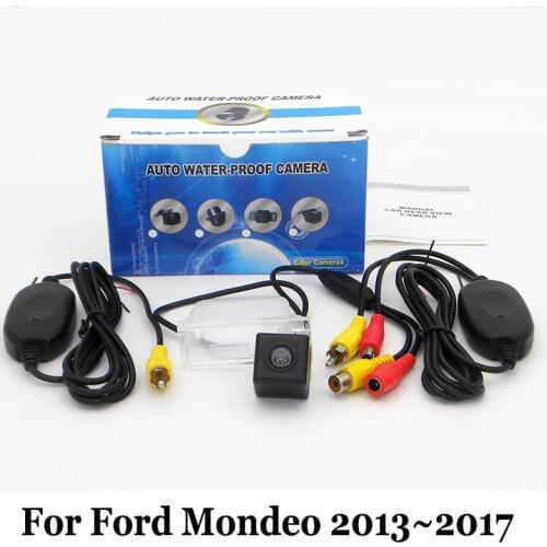 Car Rear-view Camera For Ford Mondeo 2013~2017 / RCA AUX Wire Or Wireless HD Wide Lens Angle CCD Night Vision Parking Camera
