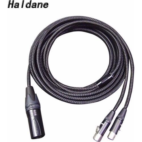 Free Shipping Haldane 4pin XLR Balanced Male Upgrade Cable for LCD2 LCD-3 LCD-4 LCD-XC Headphones Handmade
