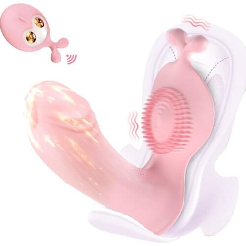 Wireless Remote Dildo Vibrator Panties for Women Clit Stimulator Adult Sex Machine Shop Female Clitoris Masturbator Erotic Toy