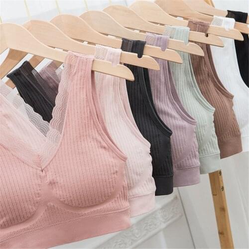 Fashion Bra Tops Yoga Tops Fitness Cotton Women Breathable Girls Super Soft Latex Running Sport Bra Sujetador Deportivo