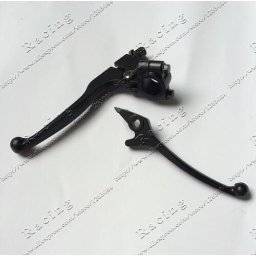 BLACK Clutch + Brake Lever Handle Set 110cc 125cc 150cc PIT PRO TRAIL DIRT BIKE