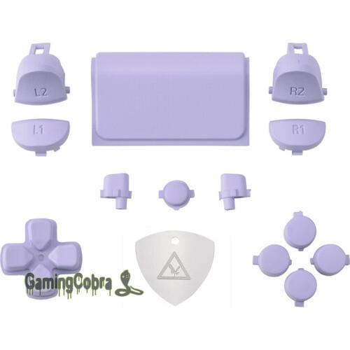 Light Violet Full Set Buttons L1R1 L2R2 Triggers Dpad Home Share Options w/ Tools for PlayStation 4 PS4 Slim PS4 Pro Controller