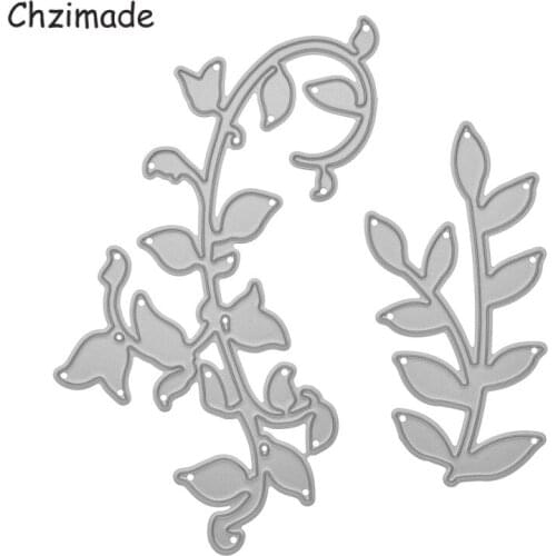 Chzimade Flower Leaves Metal Cutting Dies Scrapbooking For Paper Cards Making Die Cutter Crafts Home Decoration