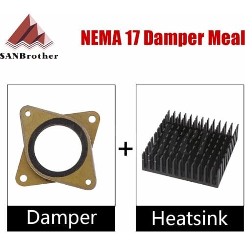 NEMA 17 Damper Meal & Stepper Motor Vibration Dampers Imported genuine shock absorber With Heat Sink for 42 stepper motor