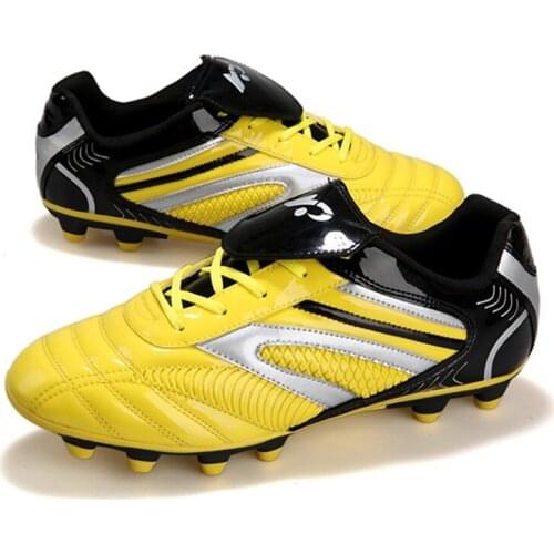 32-45 Men Women AG Soccer Shoes Outdoor Lawn Long Spike Boy Kids Football Boots FG Fotball Cleats Futsal Sport Training Sneakers