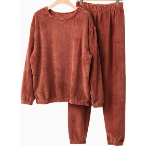 Heliar Women Velvet Tracksuits Fleece Outfits Woolen Warm Pullovers and Pants Two pieces Sets For Women 2021 Winter Suits