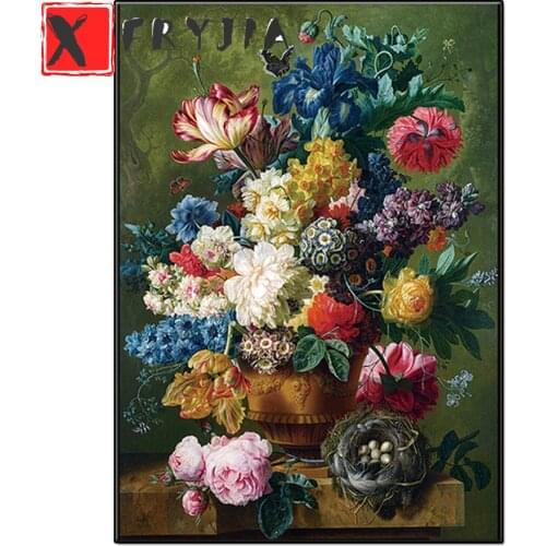 5D Diamond Painting Classical Rose Flowers Mosaic Diamond Art Wall Painting Hand Embroidery Full Drill home Decorative Painting