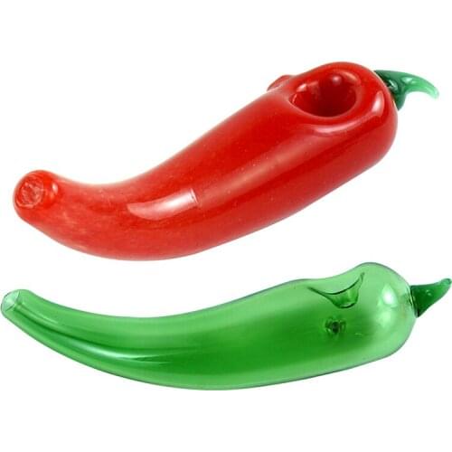 Nice Smoking Pipe for Tobacco Chili Design Tube Delicate Cigarette Holder Glass Herb Accessories Wonderful Gifts Portable