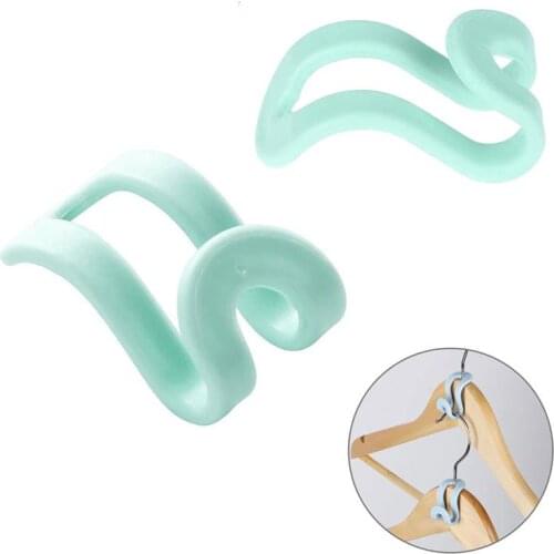 5Pcs Creative Mini Antislip Clothes Hanger Home Easy Hook Closet Organizer Storage Rack Holder Hook Home & Living Storage