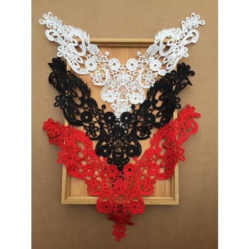 Neckline lace collar lace Applique Embroidery lace collar flowers lace patch