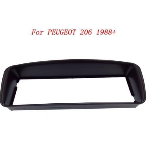 New One Din Audio Fascia for PEUGEOT 206, 1988+ Stereo Fascia Dash CD Trim Installation Frame Kit Accessories