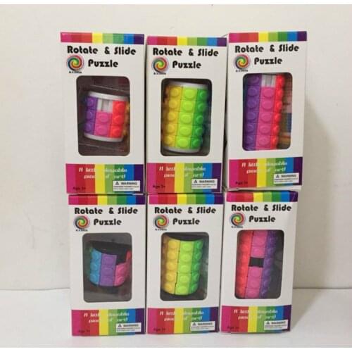 X-CUBE Mini Magic Tower 3/5/7 Layers Magic Cube Speed Cubes Slide Puzzle Toy