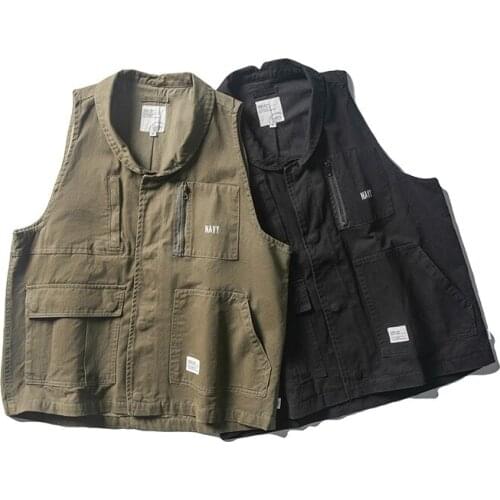 Spring Stereo Multi Pocket Tooling Vest Outdoor Sports Fishing Camping Students Climbing Mens Womens Cargo Loose Waistcoat