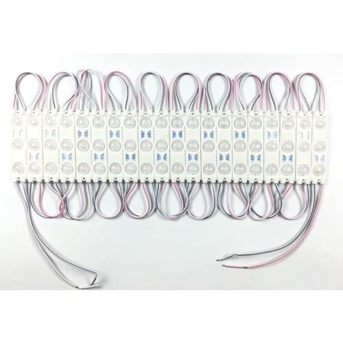 100pcs/lot LED Injection Module 2835 1.5W DC12V Waterproof Cool white led modules for advertising sign outdoor billboard