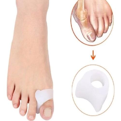 2pieces=1pair Bunion Corrector Gel Pad Stretch Hallux Valgus Protector Guard Toe Separator Feet Care Orthopedic Hot Sale