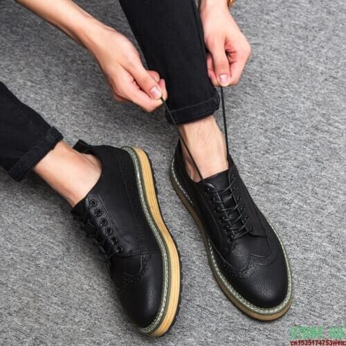 2020 high quality spring men walking shoes large size mens platform sports shoes mens sports shoes increased mens shoes ZM-35