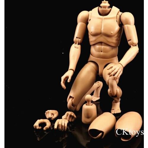 In Stock 1/6 Scale Man Accessory Narrow Shoulder Male Body Upgraded Version Model For 1/6 Man Head Sculpt