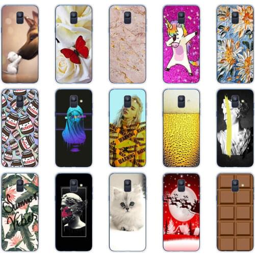 For Samsung Galaxy A6 2018 case Dual SIM SM A600 A600F cover for samsung A6 plus 2018 A605 A605F protective coque bumper