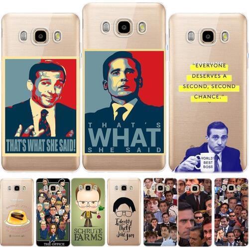 Faces of Michael Scott TPU Case Cover For Samsung Galaxy J3 J7 J8 J4 J6 2018 J2 J5 Prime J3 J5 J7 2015 2016 2017 M10 M20 M30